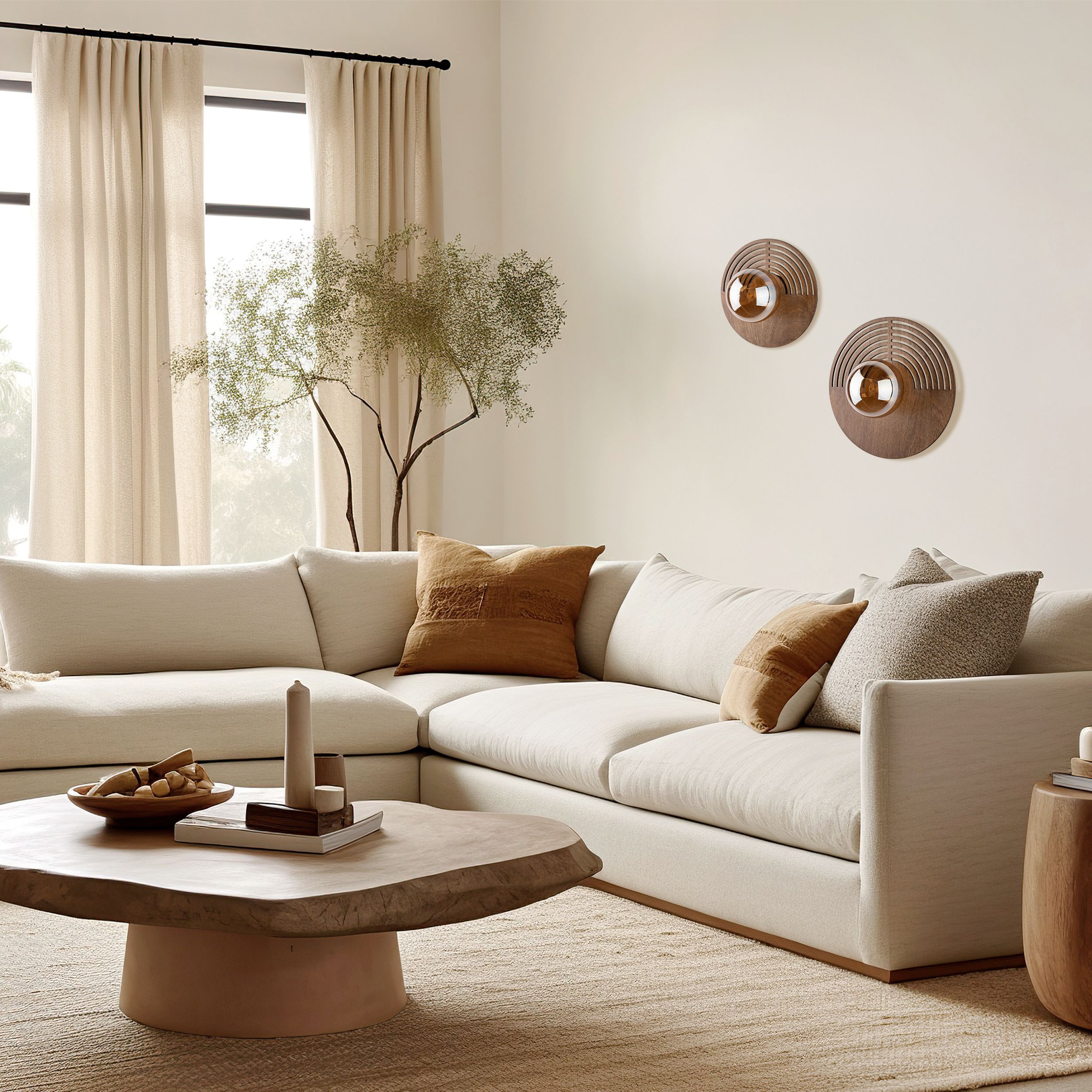 LUNAR WOOD APPLIQUE 1XG9 250