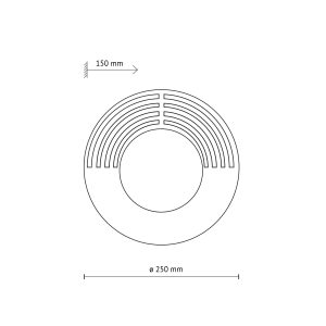 LUNAR WOOD APPLIQUE 1XG9 250